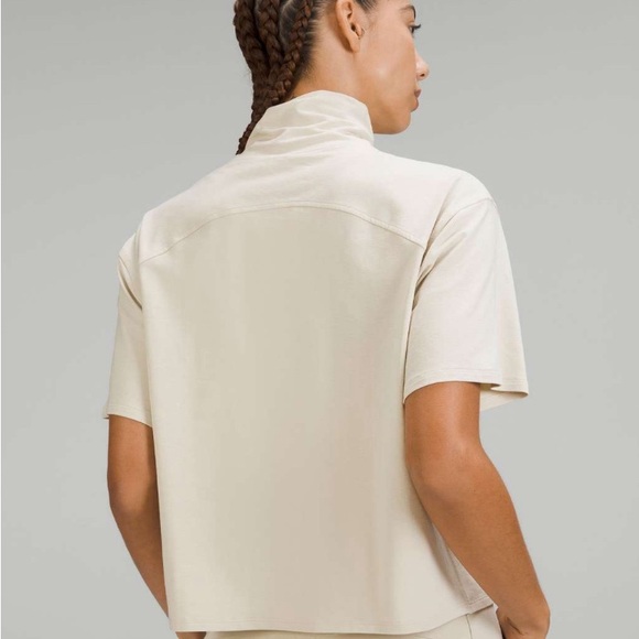 NWT Lululemon Relaxed-Fit Cotton-blend turtleneck tee - Picture 3 of 5